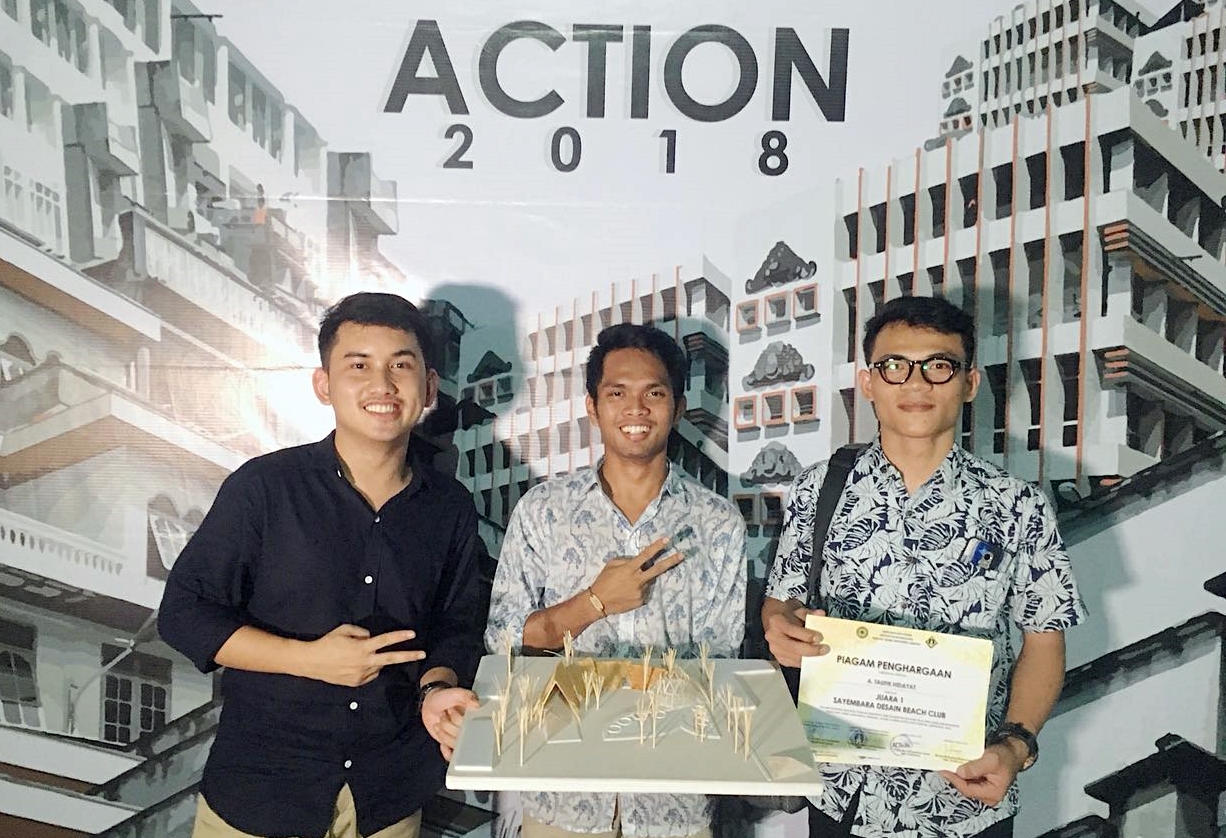 Mahasiswa Teknik Arsitektur Universitas Bung Hatta Juara Sayembara di Jakarta dan Bali