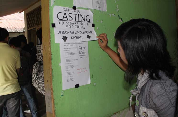 Puluhan Mahasiswa UBH, Ikuti Casting Pemain Film Di Bawah Lindungan Kabah