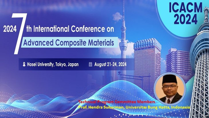 Prof. Hendra Suherman, Dari Universitas Bung Hatta Terpilih Sebagai Salah Satu Technical Program Committee ICACM 2024 Hosei University Jepang