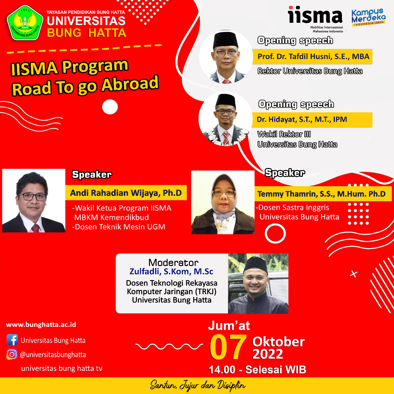 Sosialisasi Program Beasiswa MBKM, International Student Mobility Awards (IISMA)