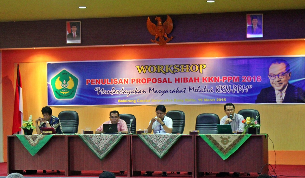 Pengelola KKN-PPM Universitas Bung Hatta Adakan Workshop Penulisan Proposal Hibah KKN-PPM