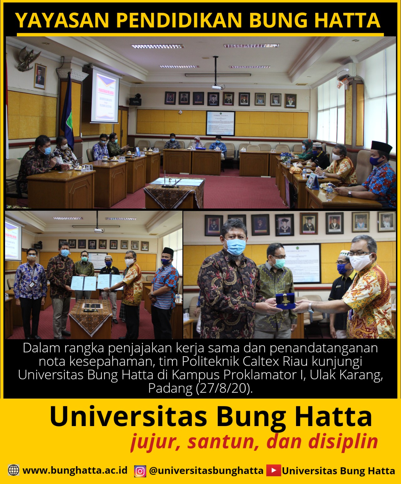 Politeknik Caltex Riau Kunjungi Universitas Bung Hatta 