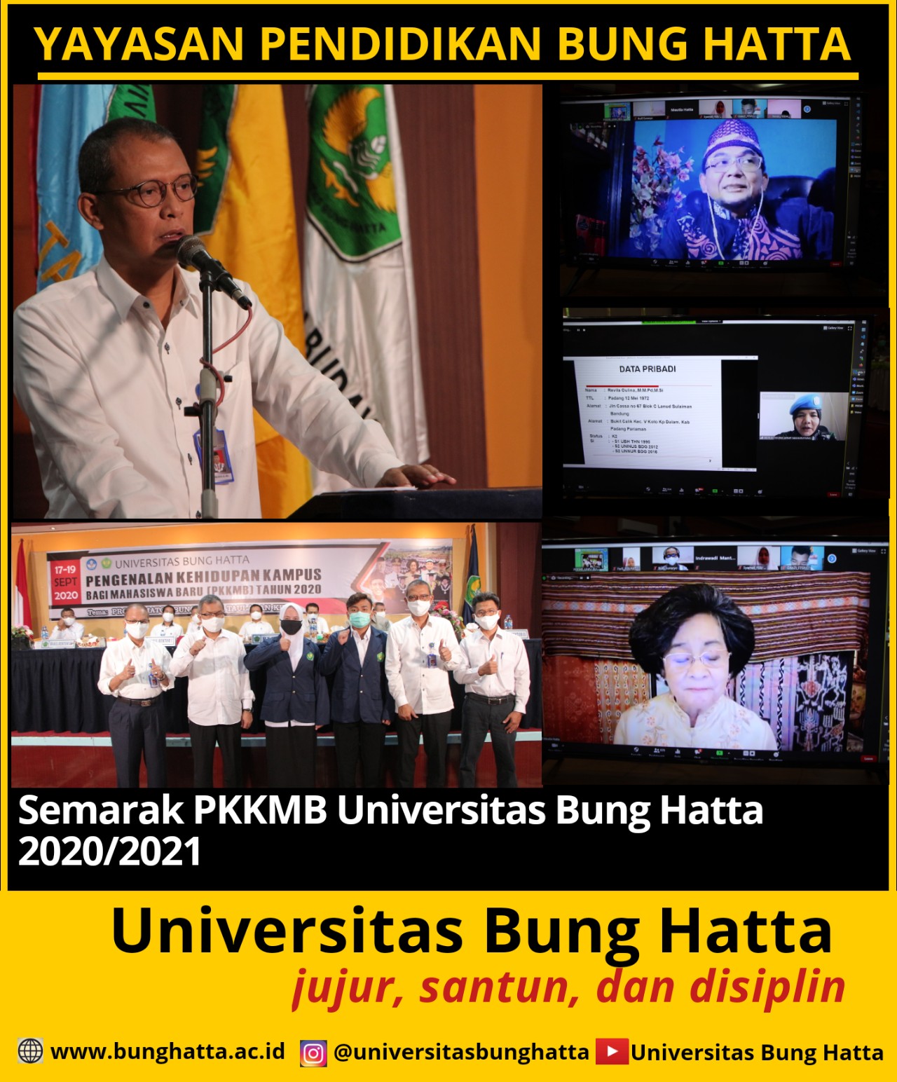 Semarak PKKMB Universitas Bung Hatta 2020/2021