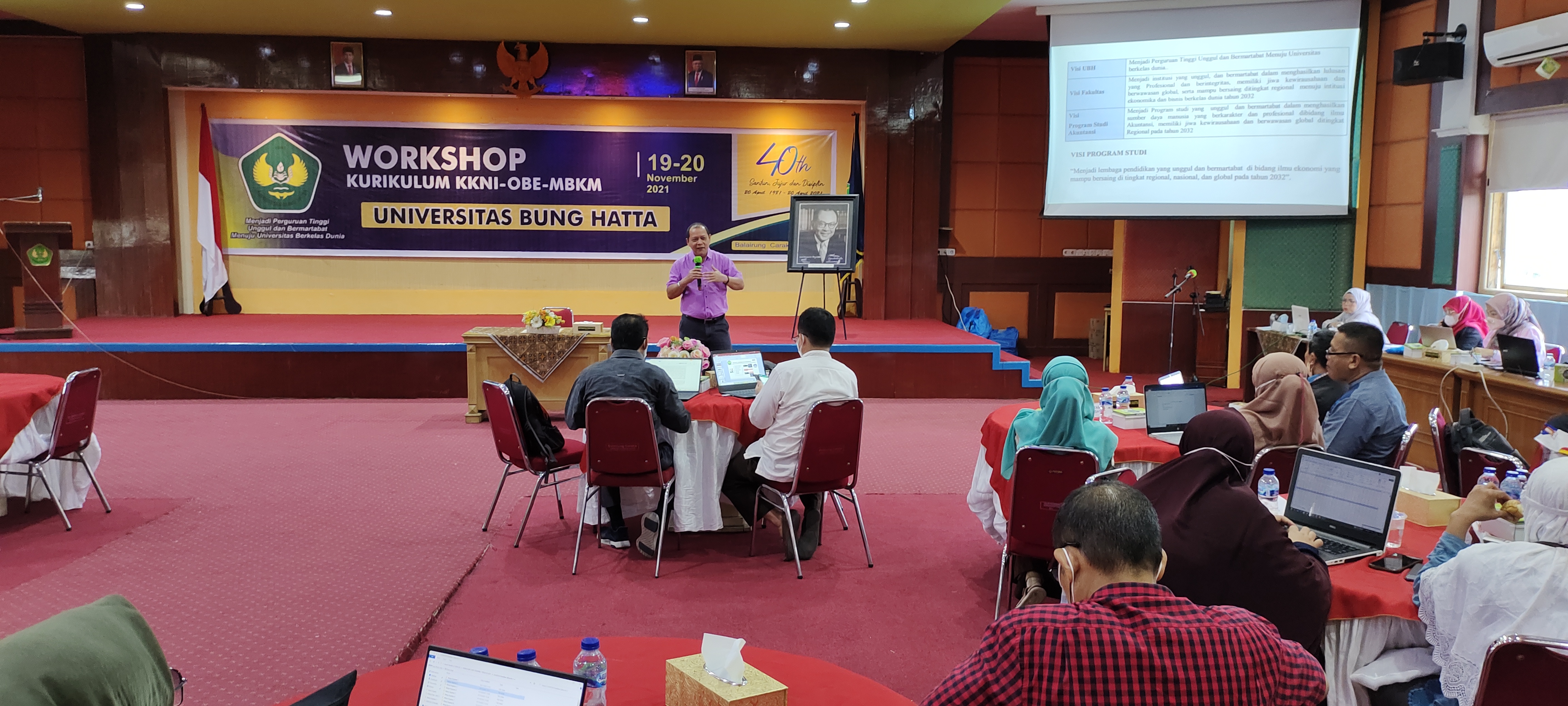 Universitas Bung Hatta Menggelar Workshop Kurikulum Berbasis KKNI-OBE Merdeka Belajar Kampus Merdeka