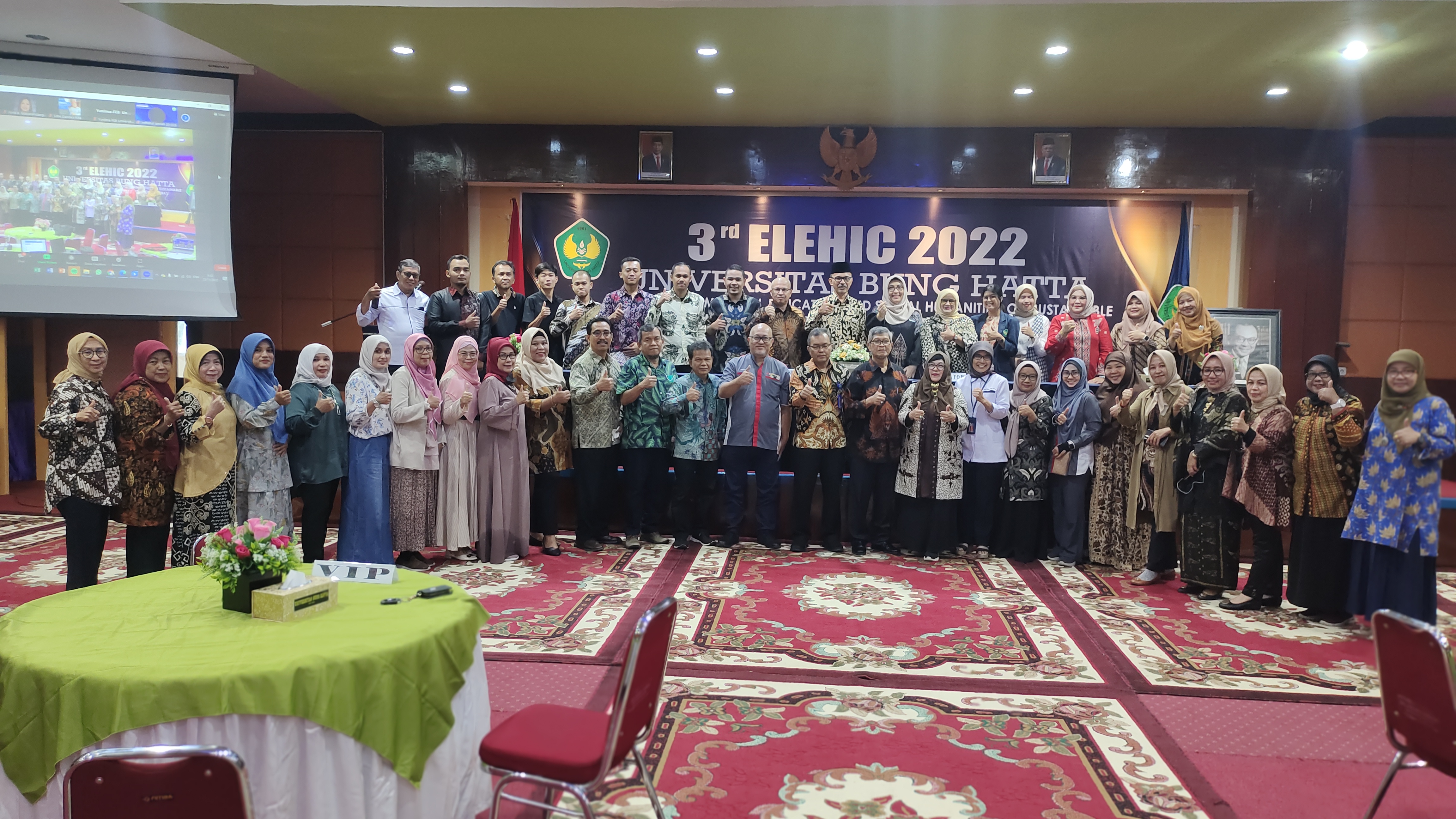 Universitas Bung Hatta Sukses Selenggarakan Seminar Internasional The 3rd ELEHIC 2022