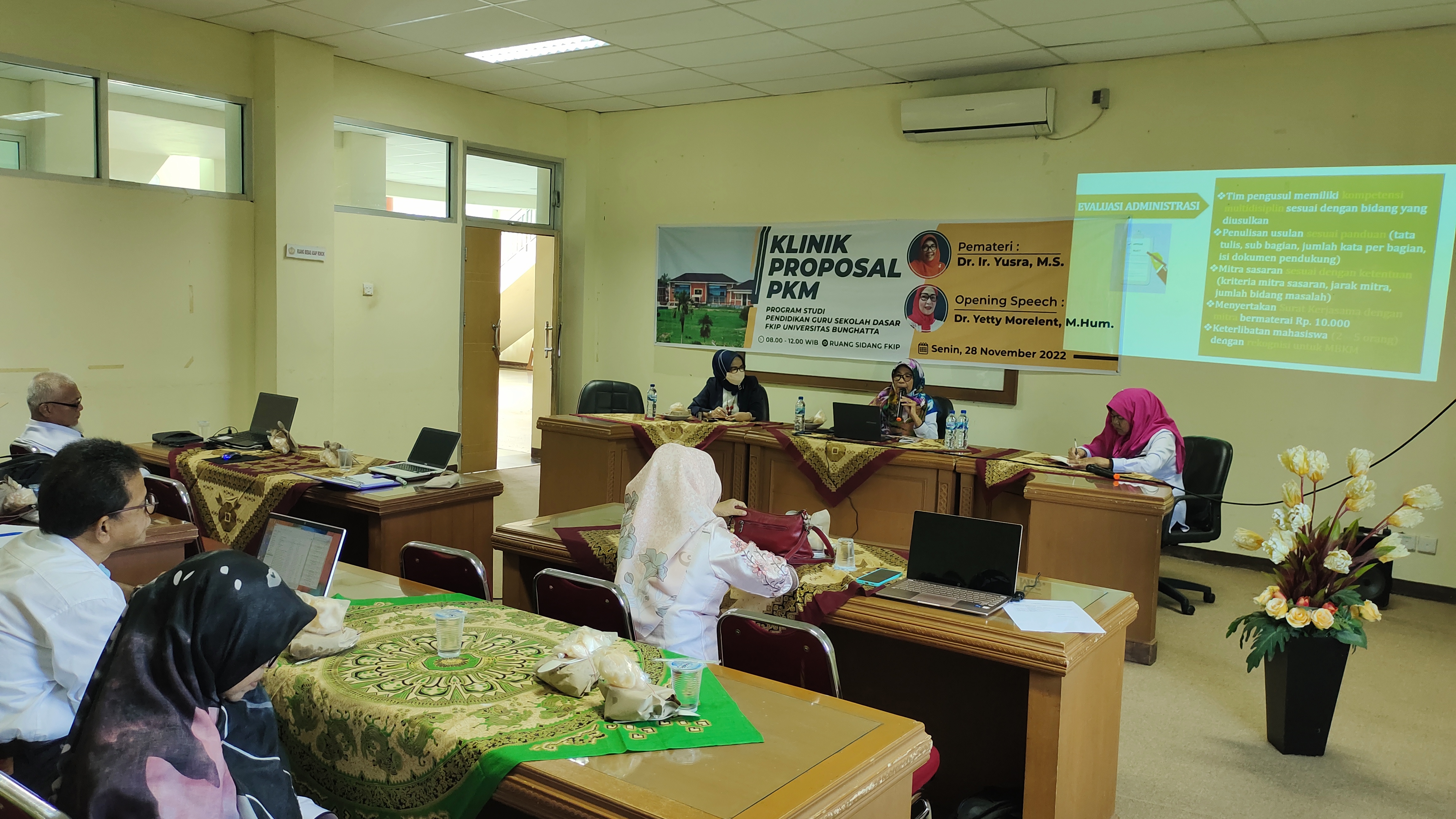 PGSD FKIP Universitas Bung Hatta Gelar Klinik Proposal PKM bagi Dosen