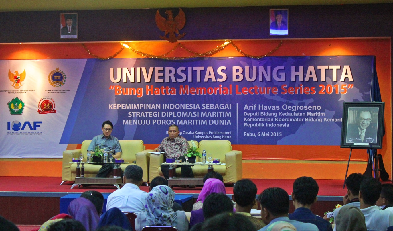 Arif Havas Oegroseno Deputi Kedaulatan Maritim RI Berikan Kuliah Umum Mahasiswa FPIK UBH