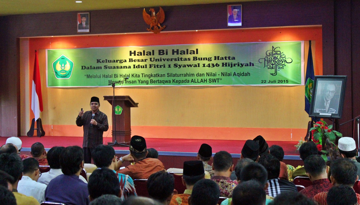 Halal Bi Halal Universitas Bung Hatta 1 Syawal 1436 H