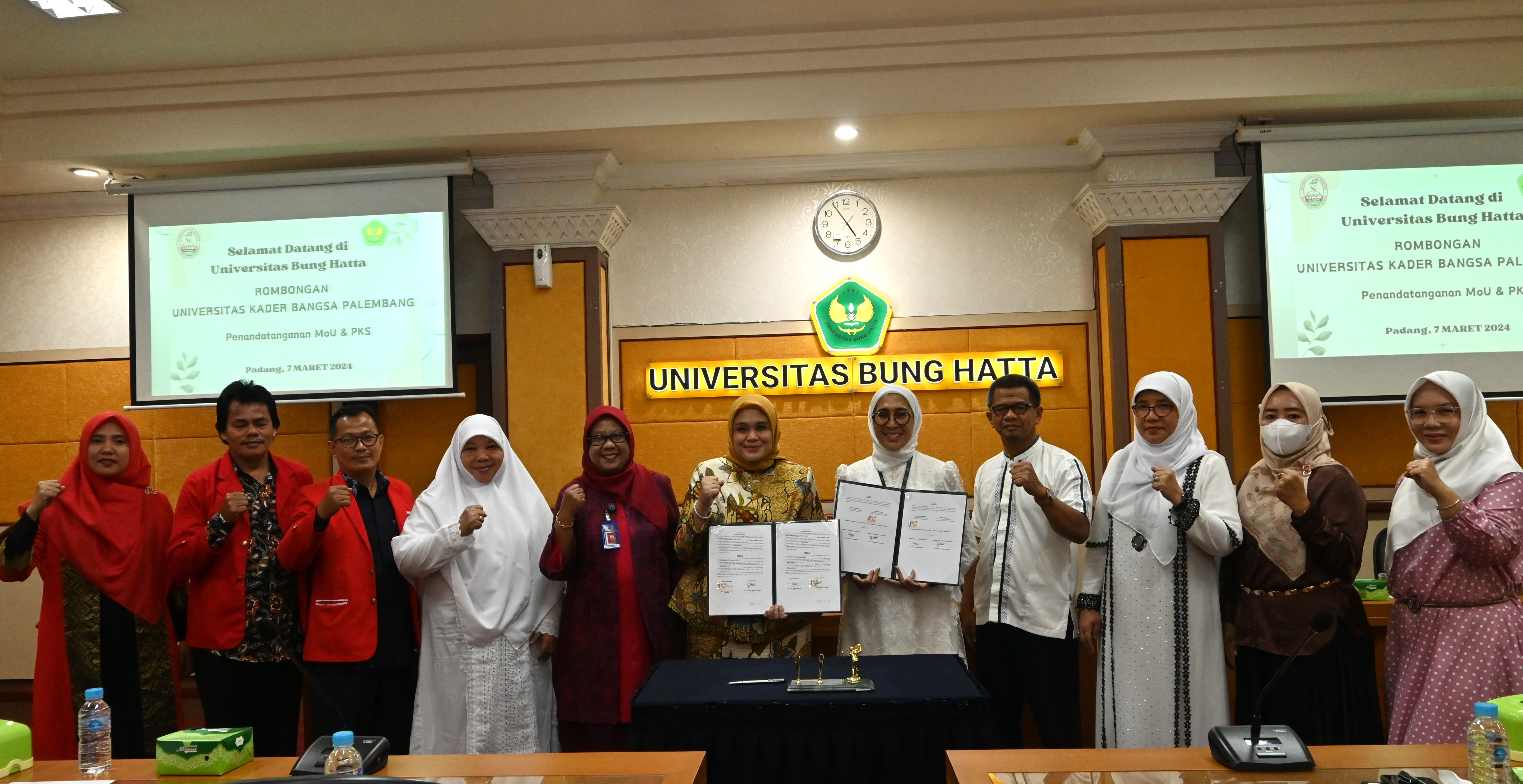 Universitas Kader Bangsa Palembang, Sepakati Kerjasama Dengan Universitas Bung Hatta