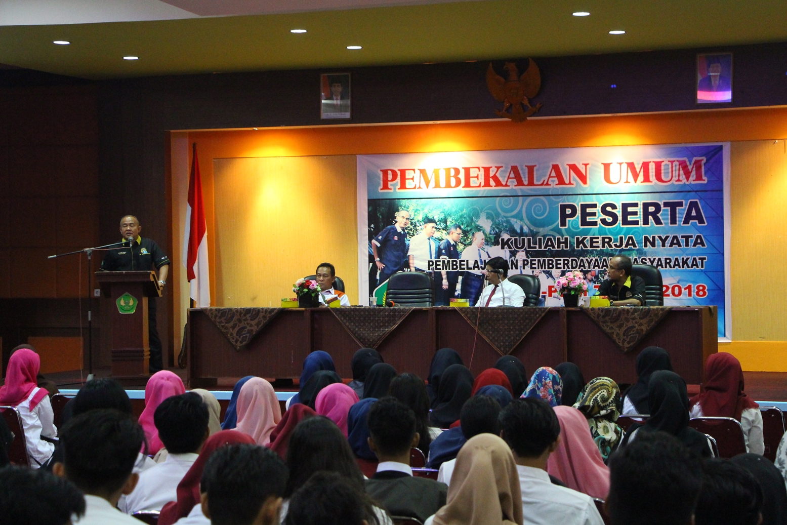 Rektor Universitas Bung Hatta Buka Pembekalan Mahasiswa KKN-PPM 2018