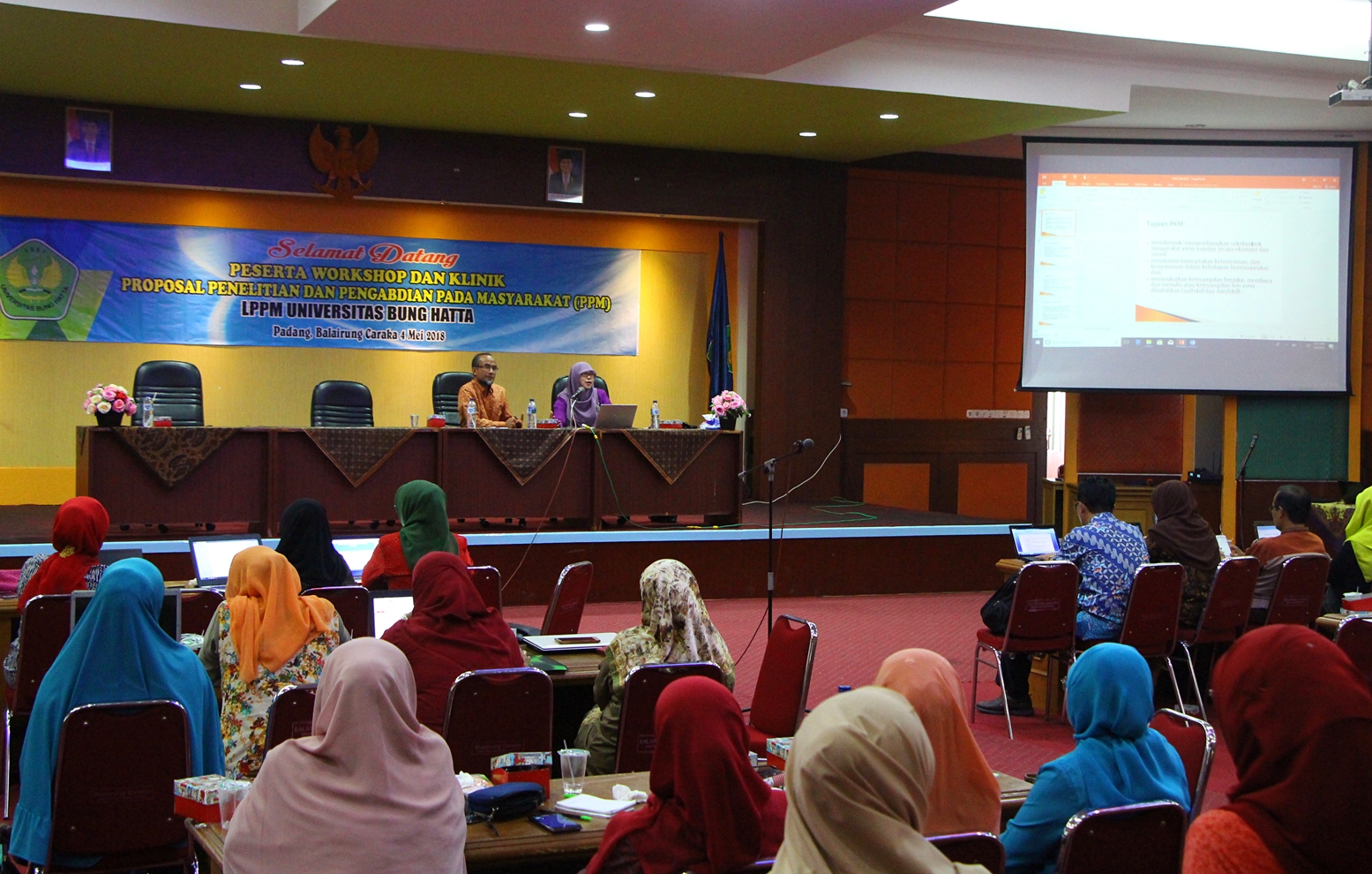 LPPM Universitas Bung Hatta Selenggarakan Workshop dan Klinik Proposal Penelitian dan PKM