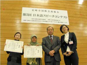Mahasiswi Sastra Jepang UBH Juara Pertama Lomba Pidato Bahasa Jepang di Amagasaki