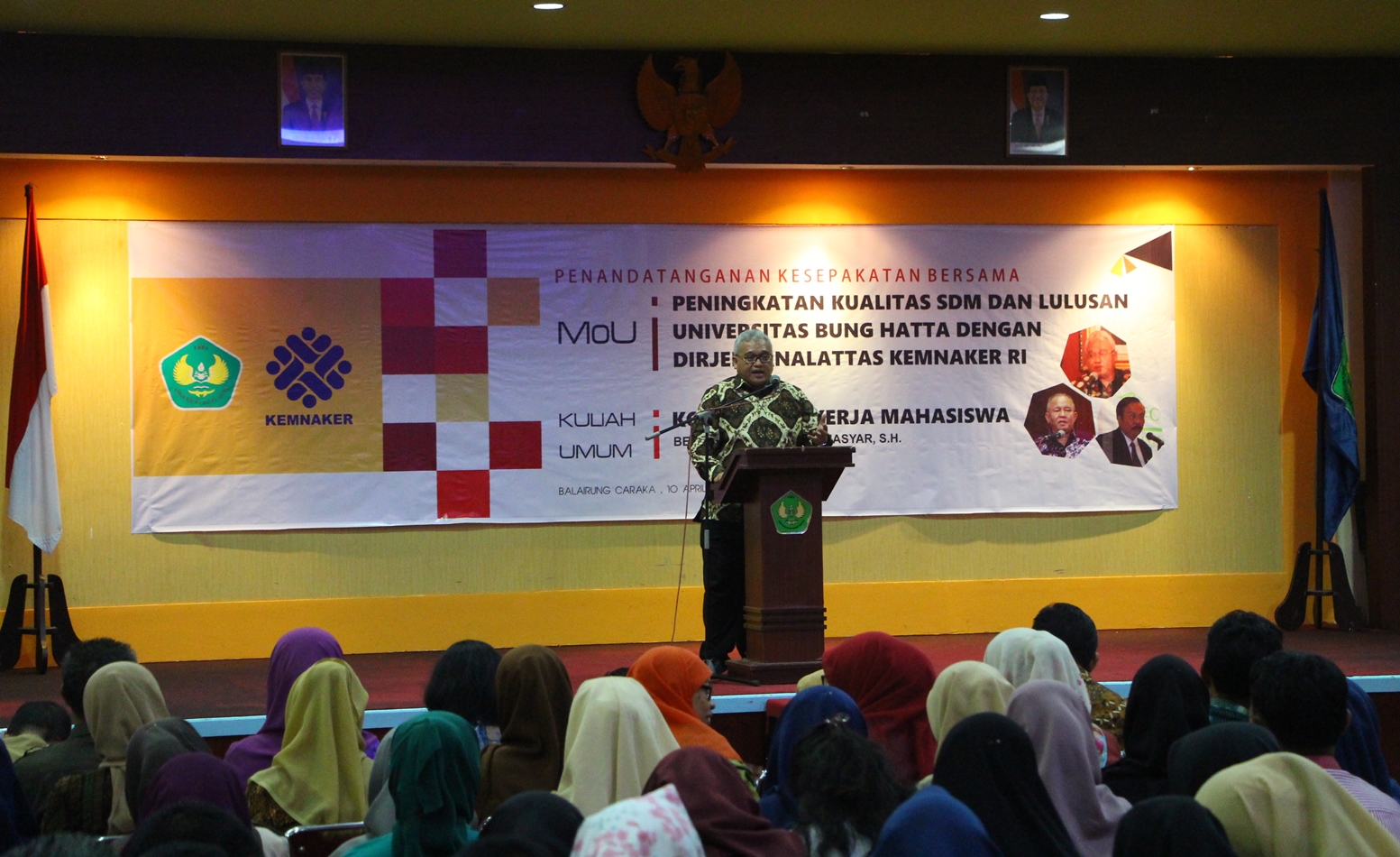 Kerja Sama Tingkatkan SDM antara Universitas Bung Hatta dan Kemenaker RI Pertama di Indonesia