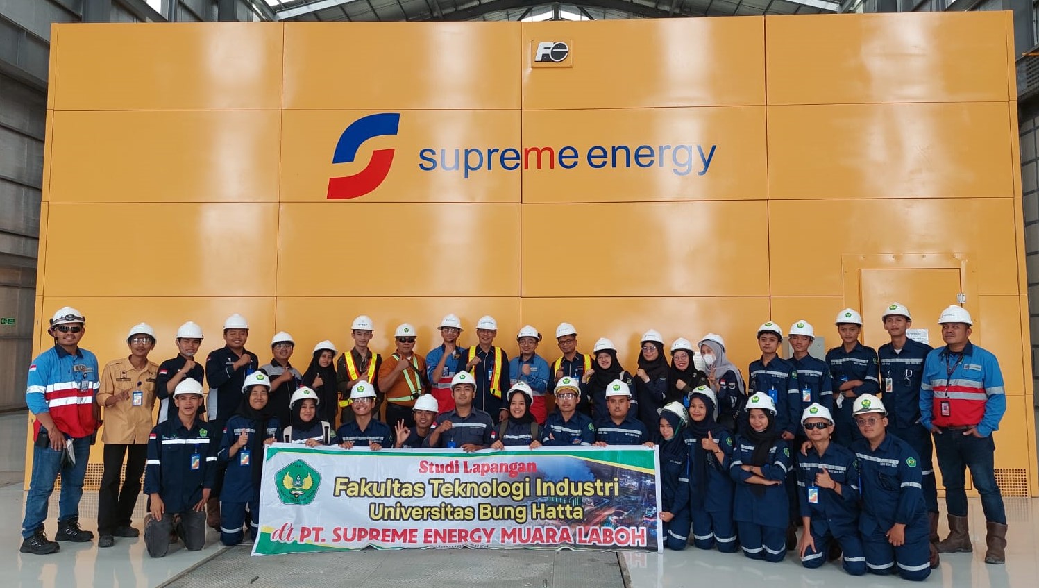 Tingkatkan Kompetensi, Mahasiswa Teknologi Rekayasa Energi Terbarukan FTI-Universitas Bung Hatta, Kuliah Lapangan Ke PT.Supreme Energy Muara Labuh
