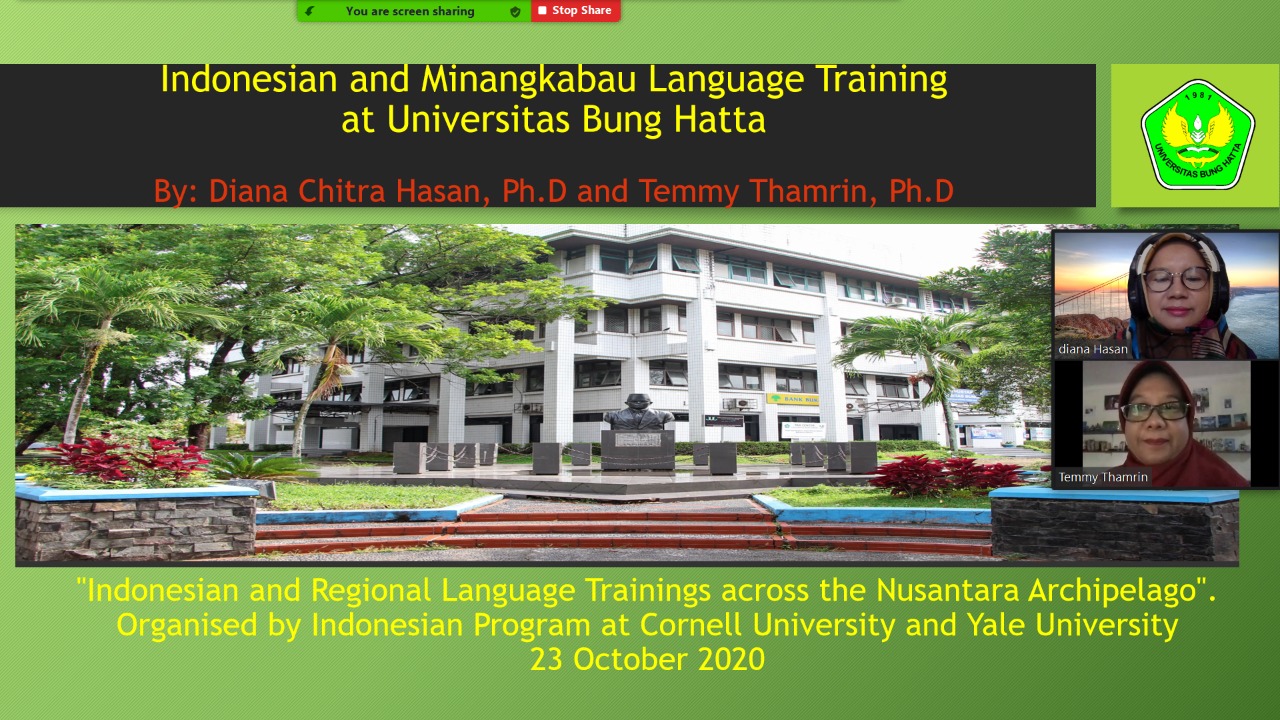 Dua Dosen Program Studi Sastra Inggris Universitas Bung Hatta Diundang oleh Cornell dan Yale University, Amerika Serikat 