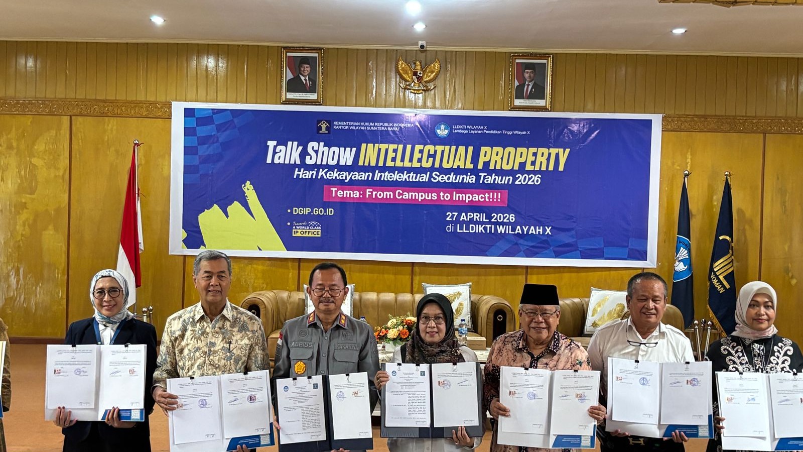 Kanwil Kemenkum Sumatera Barat dan Universitas Bung Hatta Perkuat Kolaborasi Kekayaan Intelektual