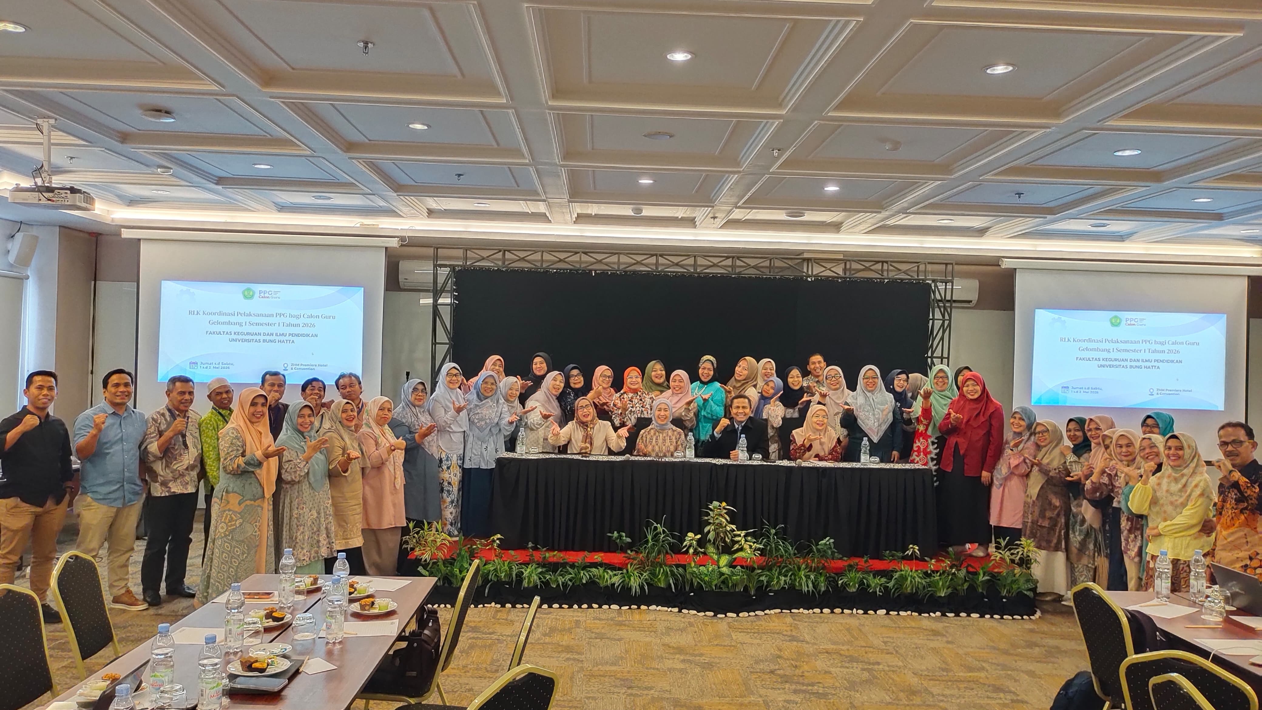 FKIP Universitas Bung Hatta Gelar RLK Pelaksanaan PPG Calon Guru Gelombang 1 Semester 1 Tahun 2026