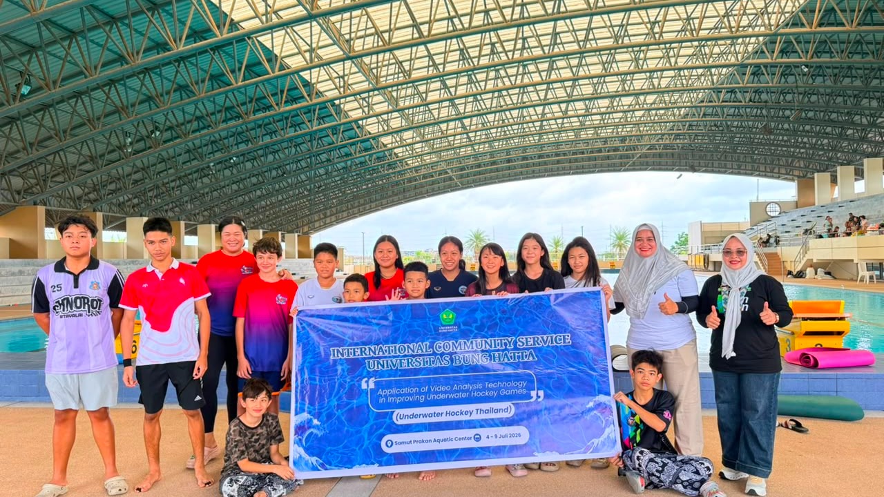 Dosen Universitas Bung Hatta Terapkan Teknologi Video Analisis untuk Tingkatkan Kualitas Permainan Underwater Hockey di Thailand