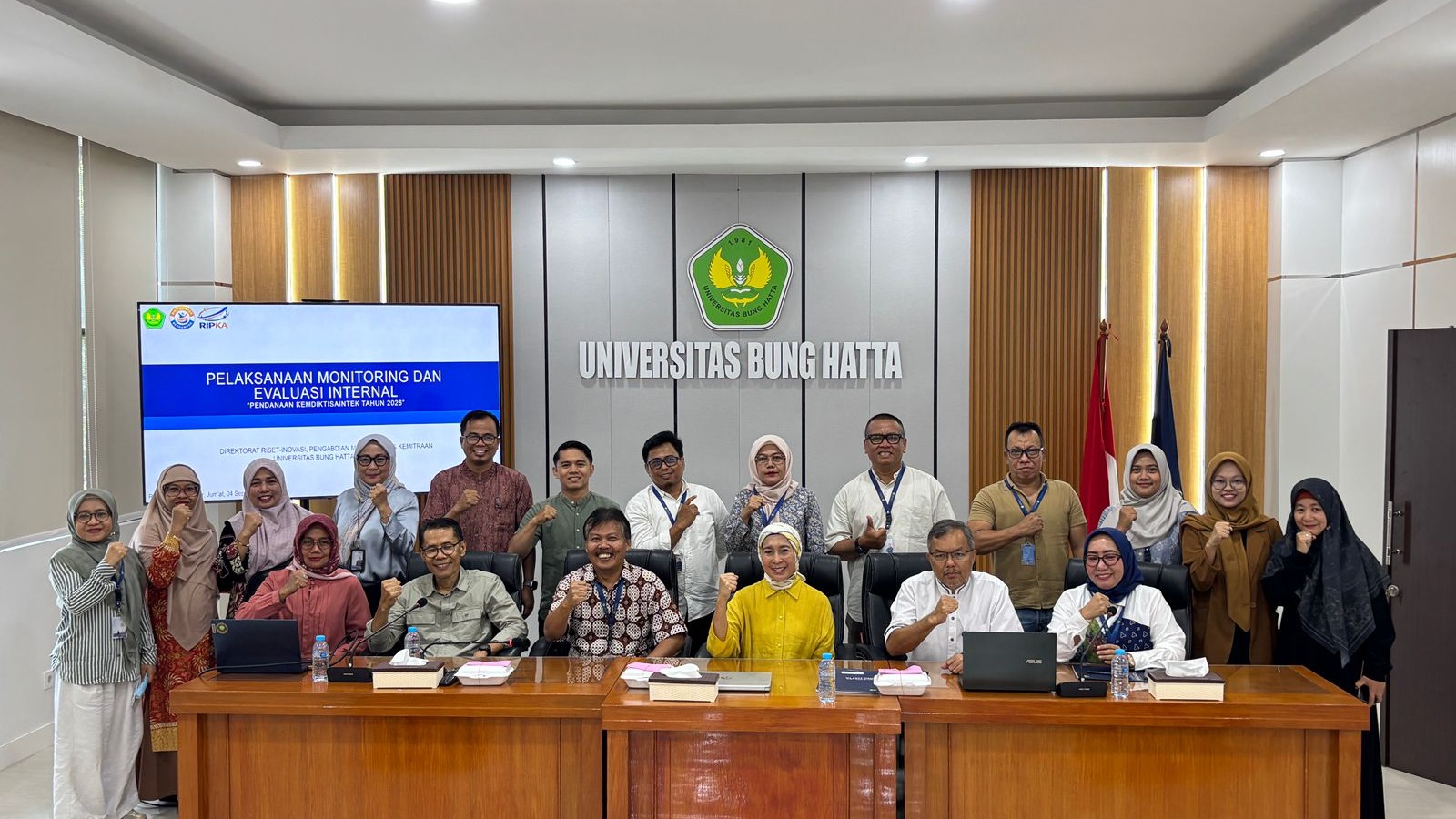 Universitas Bung Hatta Gelar Monev Internal Hibah Penelitian Kemdiktisaintek 2026