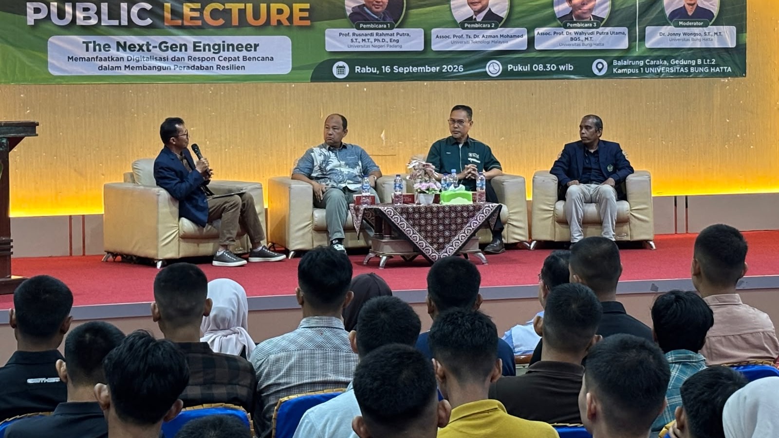 FTSP Universitas Bung Hatta Gelar International Public Lecturer tentang The Next-Gen Engineer yang Tangguh