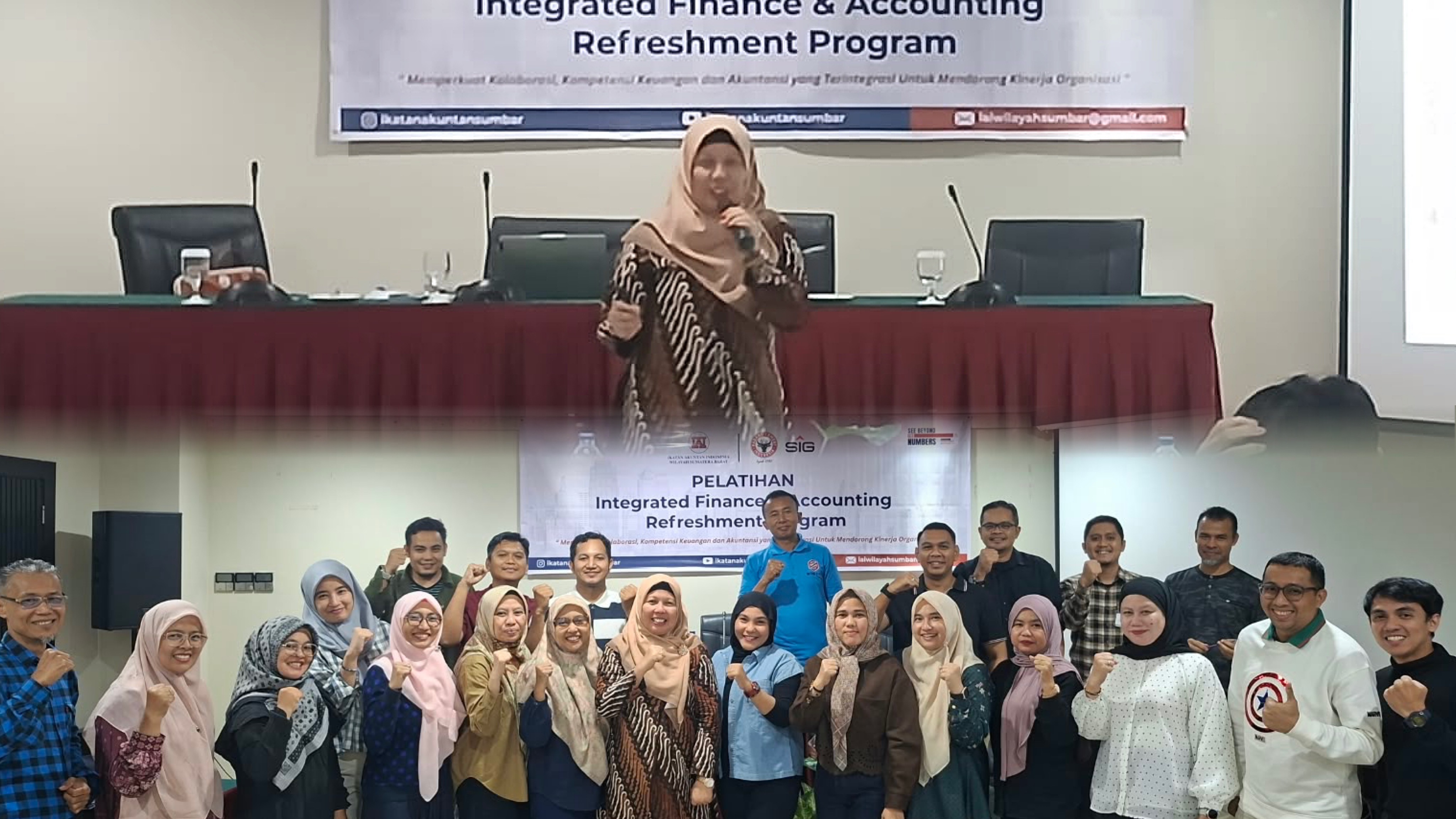 Dr. Fivi Anggraini, S.E., M.Si., Ak., CA. Jadi Narasumber Pelatihan Accounting & Finance PT Semen Padang