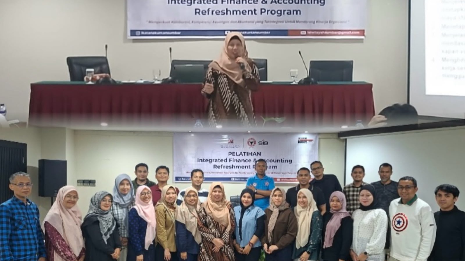 Dr. Fivi Anggraini, S.E., M.Si., Ak., CA. Jadi Narasumber Pelatihan Accounting & Finance PT Semen Padang