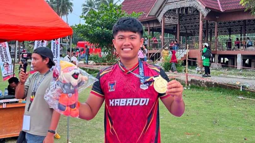 Adit Tia Saputra, Mahasiswa PJKR Universitas Bung Hatta Raih Emas Cabang Kabaddi Porprov Sumbar 2026