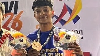 Arif Anugrah Syahdila, Mahasiswa TEK Universitas Bung Hatta Juara 3 Kickboxing Porprov Sumbar 2026