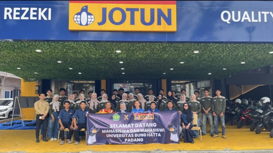 Mahasiswa TEK Universitas Bung Hatta Eksplorasi Teknologi Konstruksi Bersama JOTUN
