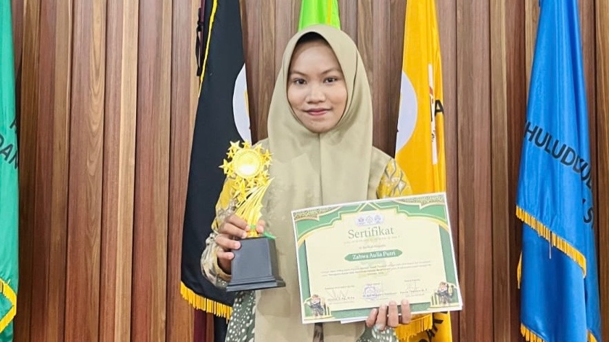 Zahwa Aulia Putri, Mahasiswa PGSD Universitas Bung Hatta Juara III Qur’anic Academic Festival 2026