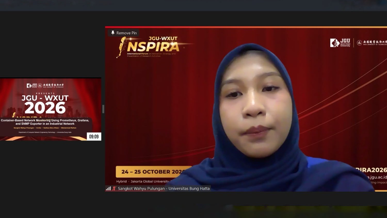 3 Tim Mahasiswa TRKJ Universitas Bung Hatta Tampilkan Hasil Riset di International Conference INSPIRA 2026