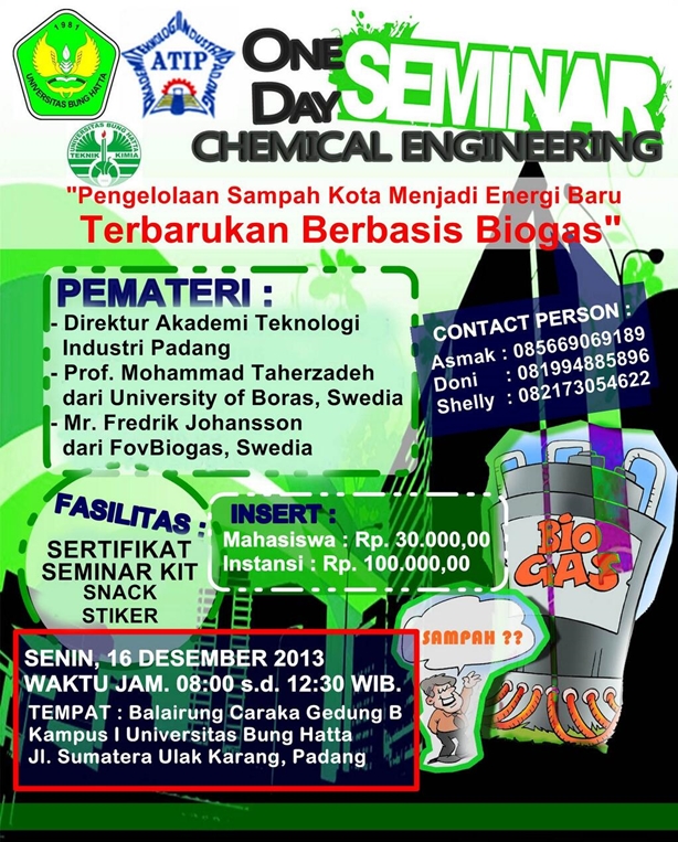 Teknik Kimia UBH Angkat Seminar Pengelolaan Sampah Kota Jadi Energi Baru