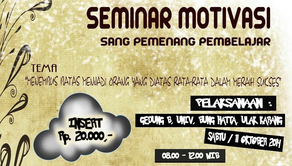 Seminar Motivasi Sang Pemenang Pembelajar