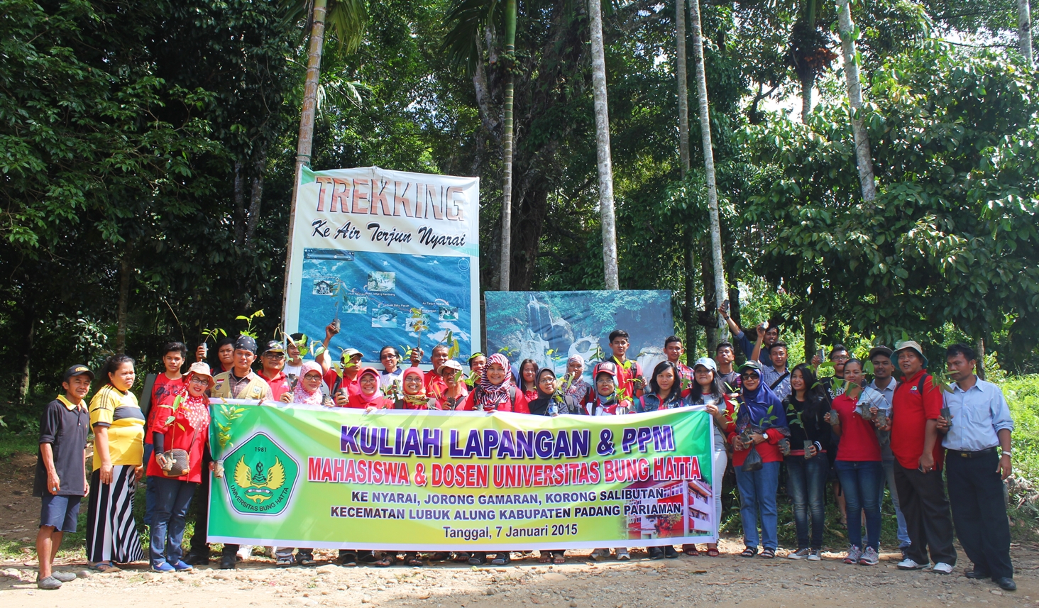 UBH Lakukan Penghijauan di Lubuk Nyarai Lubuk Alung