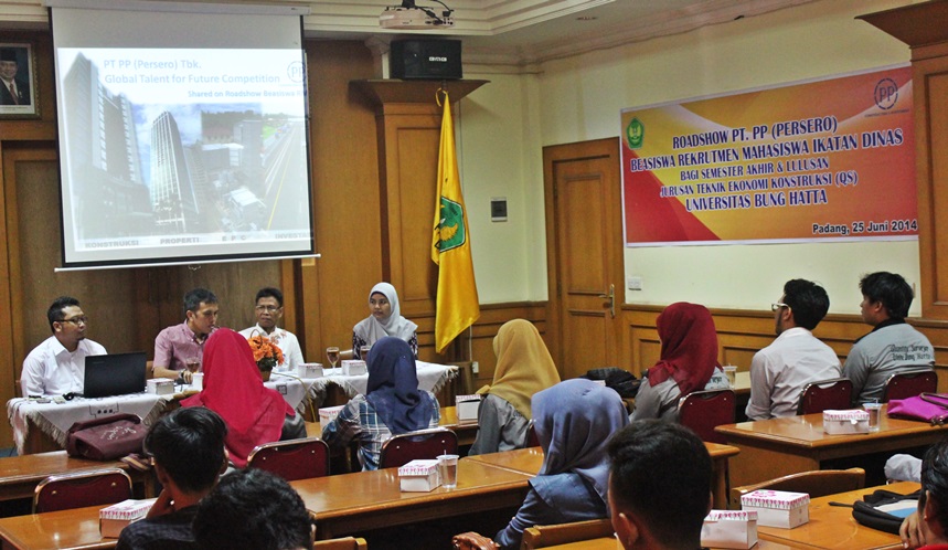 Teknik Ekonomi Konstruksi UBH Dapat Peluang Kerja dan Beasiswa dari PT. PP