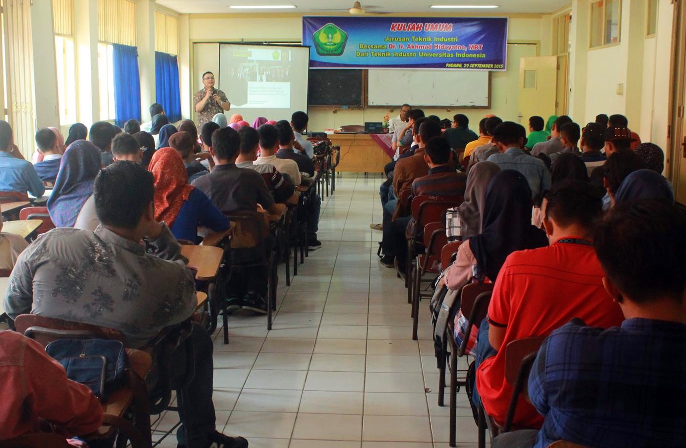 Motivasi Mahasiswa, Jurusan Teknik Industri Universitas Bung Hatta Gelar Kuliah Umum