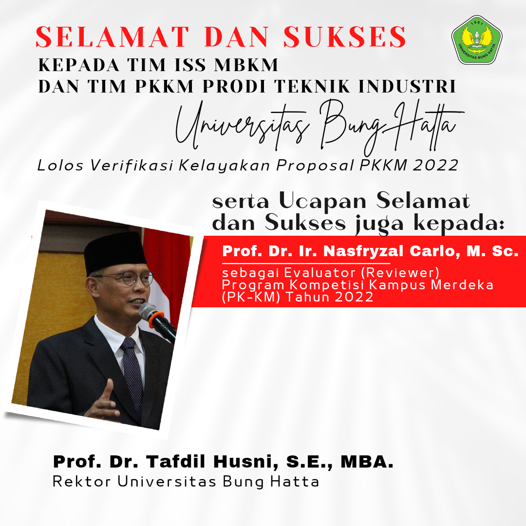 Universitas Bung Hatta Lolos Verifikasi Kelayakan Hibah PKKM 2022