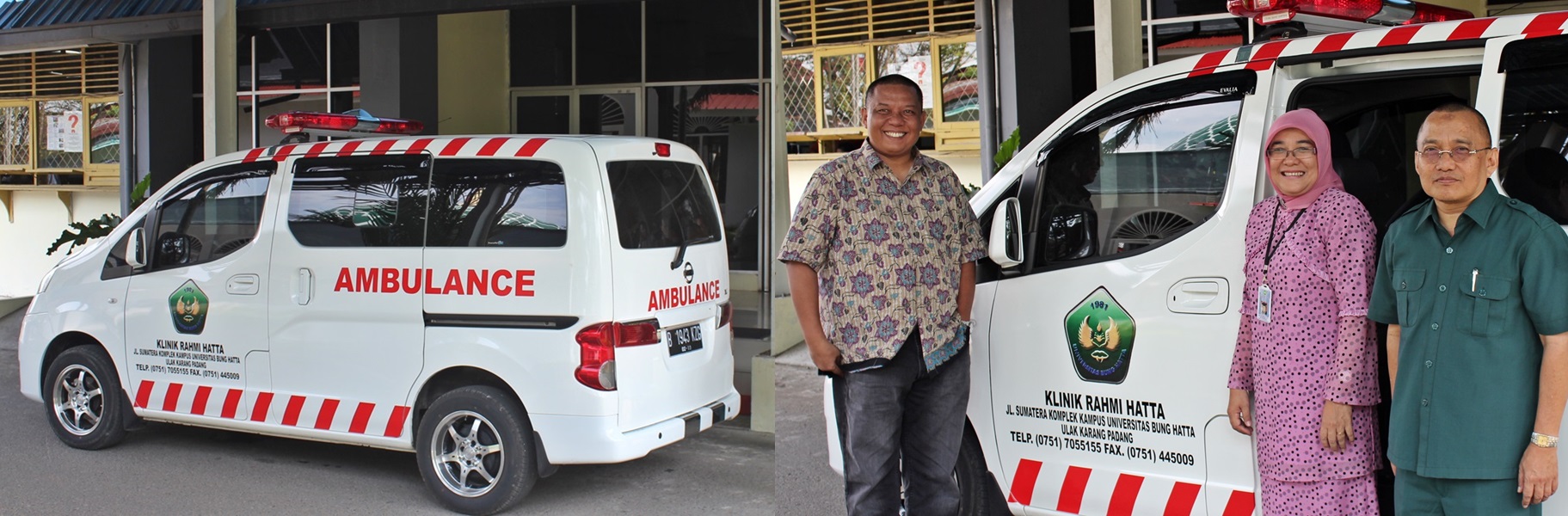Klinik Rahmi Hatta UBH Milik Mobil Ambulans