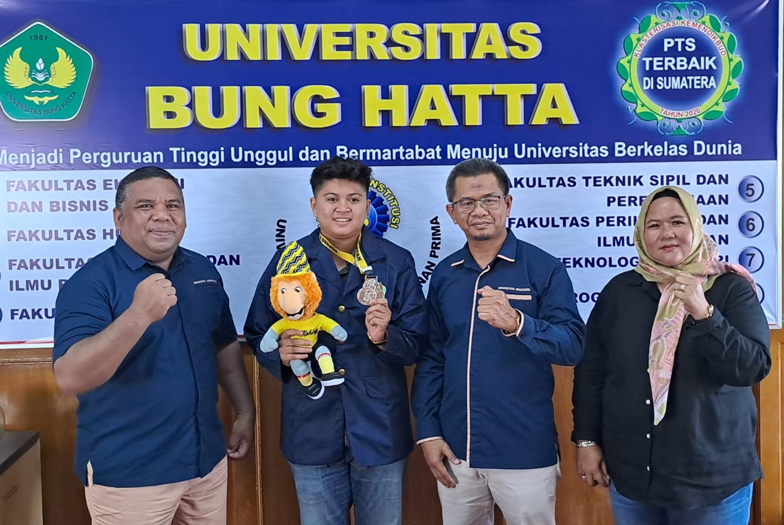 Persembahkan Mendali Perak di Pomnas 2023, Rektor Apresiasi Wiggi Atlet Lempar Lembing