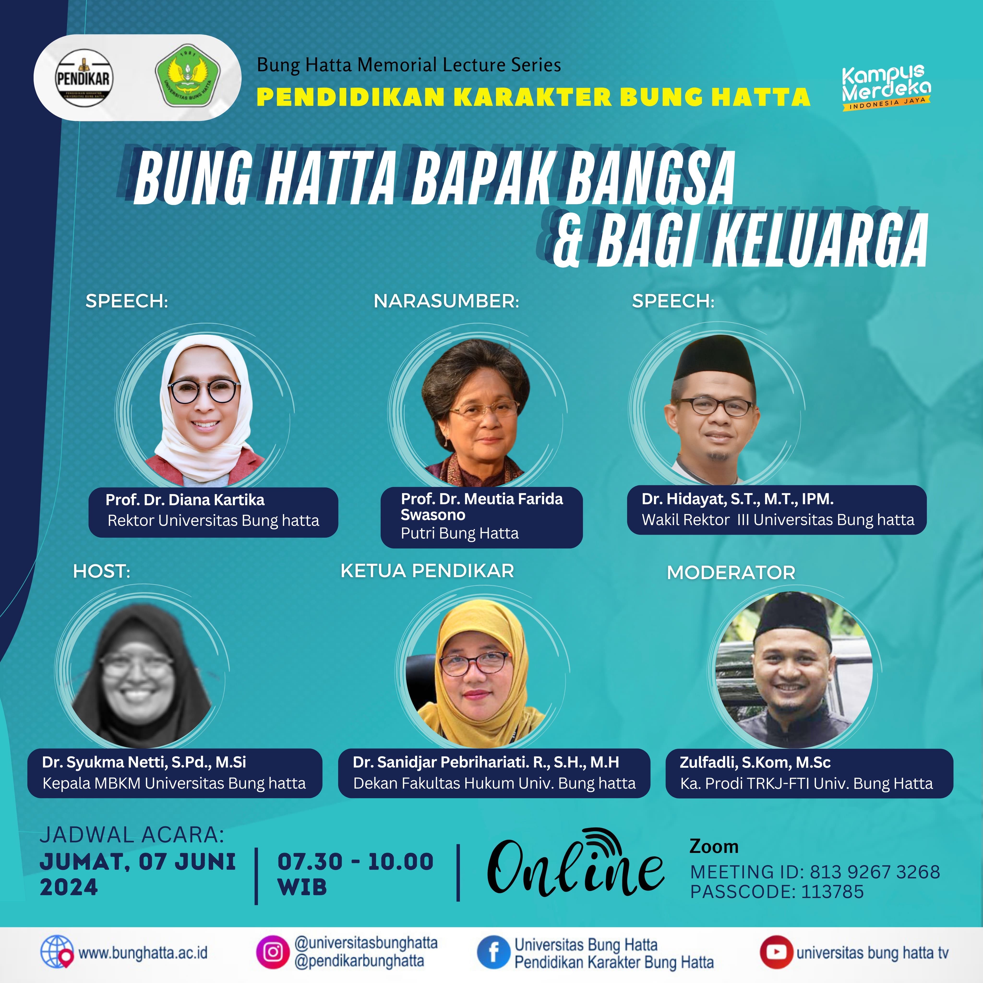 PENDIDIKAN KARAKTER (PENDIKAR) BUNG HATTA : Series  6