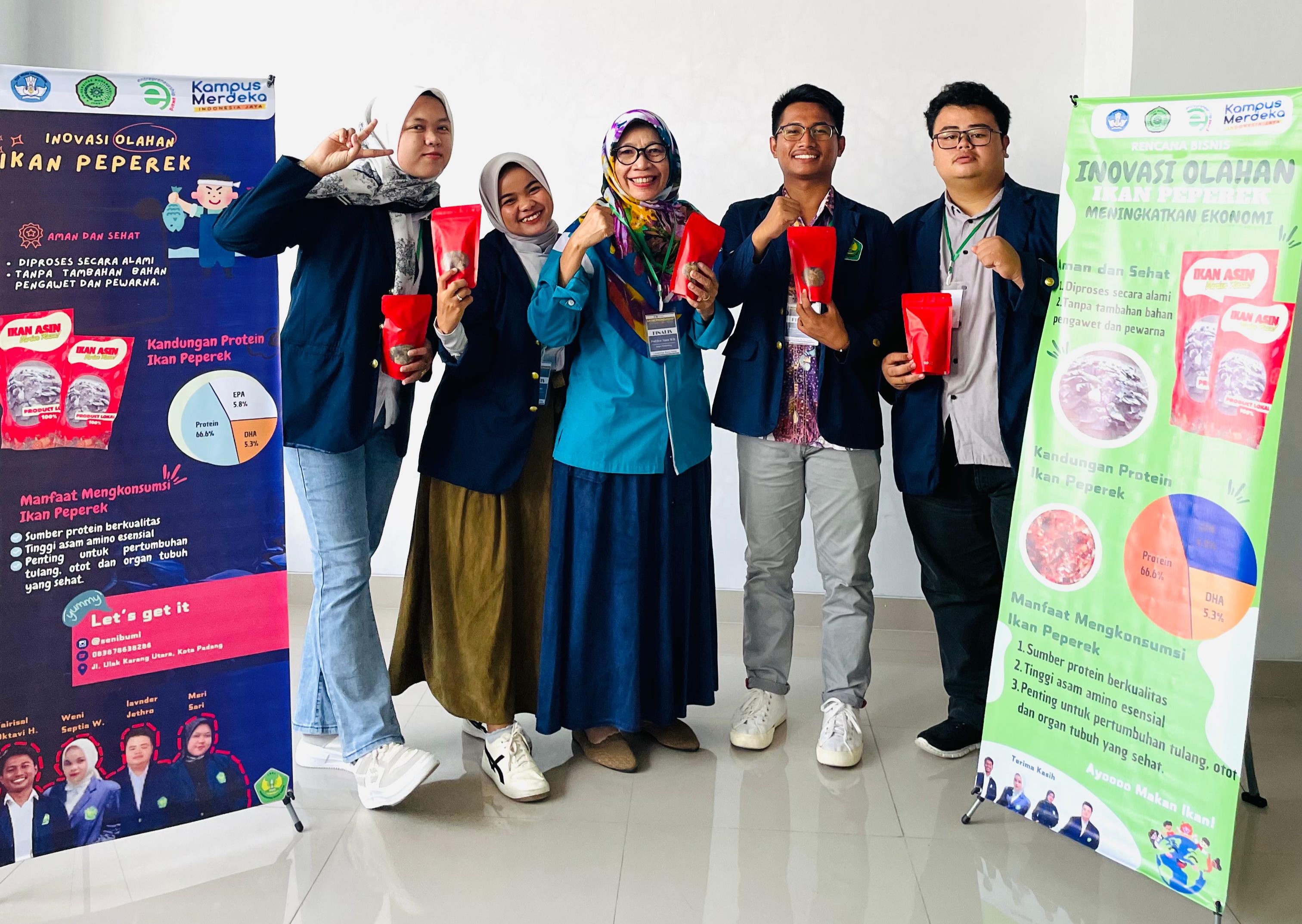 Inovasi Olahan Ikan Peperek Untuk Meningkatkan Ekonomi Nelayan Lokal, Proposal Tim Universitas Bung Hatta Lolos 100 Besar Entrepreneurship Award VIII 2024