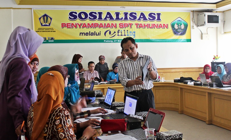 Kanwil Pajak  Lakukan Sosialiasai SPT Dengan E-Filling