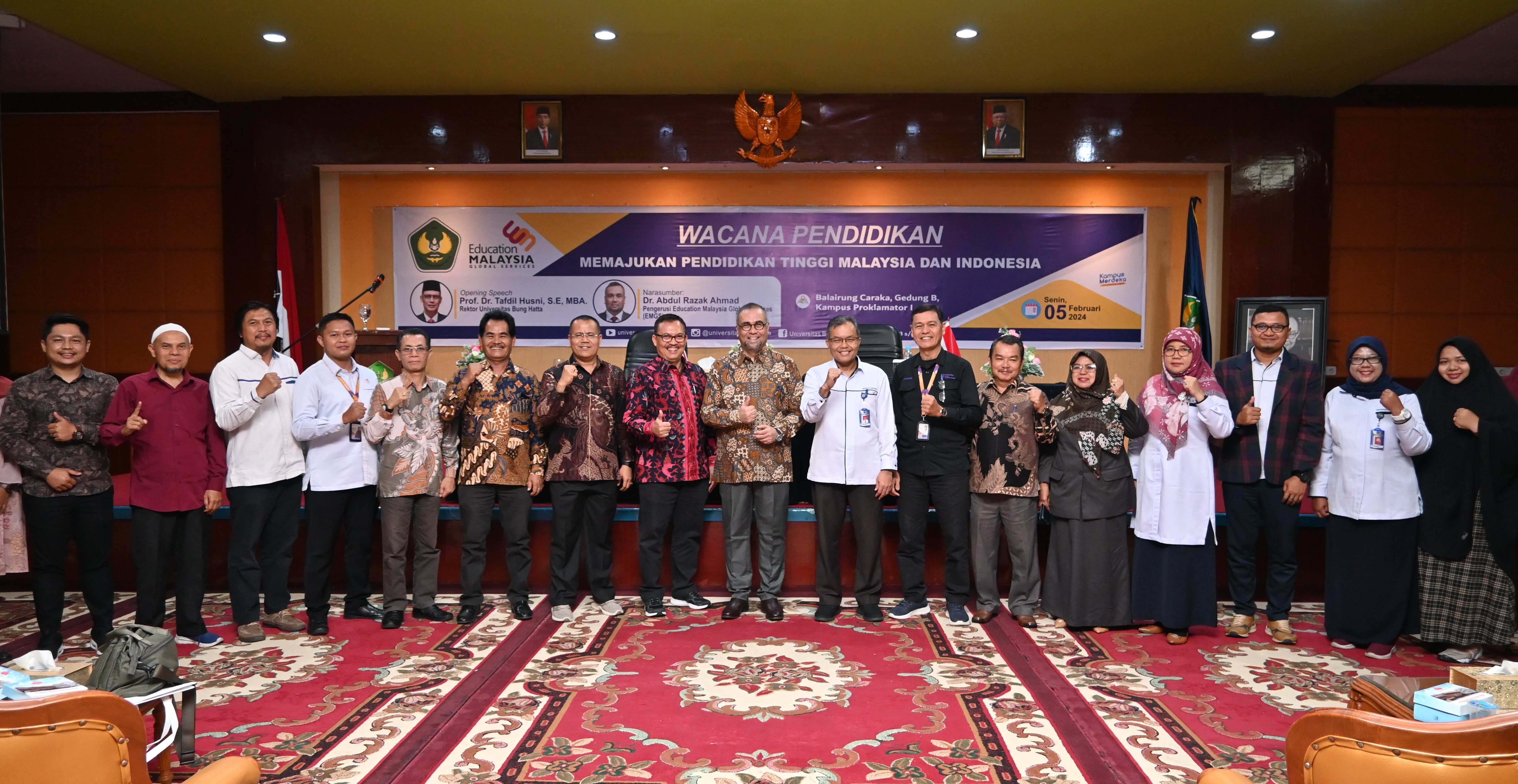 Universitas Bung Hatta dan Education Malaysia Global Service Akan  Kolaborasikan Berbagai Riset Guna Majukan Pendidikan Tinggi