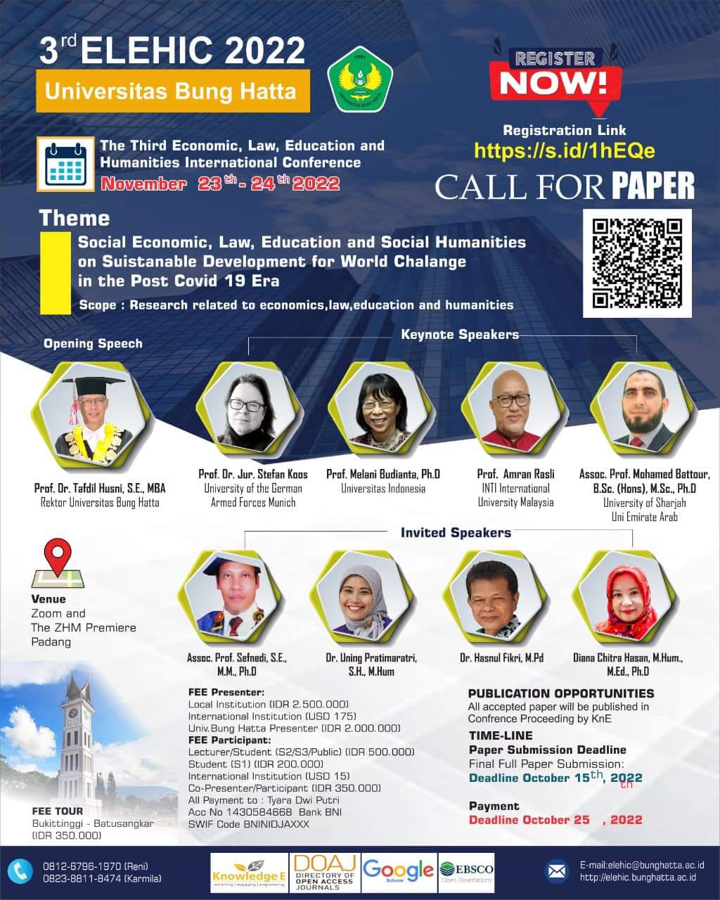 3rd Economic, Law, Education, and Social Humanities International Conference