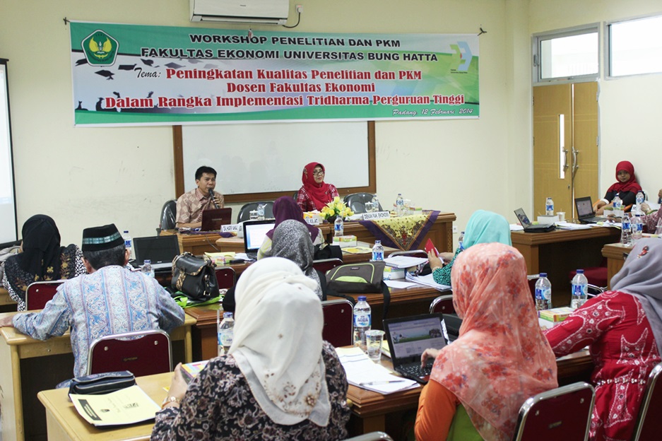 Tingkatkan Kualitas Penelitian dan PKM Dosen, Fakultas Ekonomi UBH Gelar Workshop
