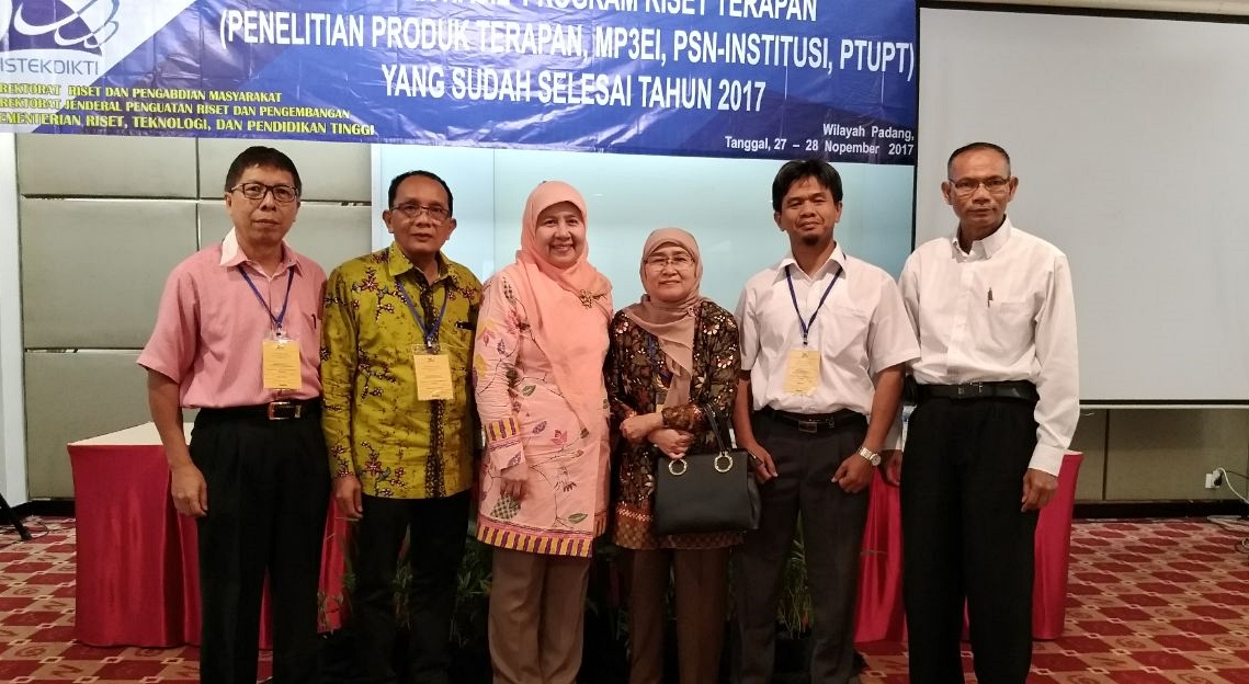6 Dosen Universitas Bung Hatta Lounching Hasil Penelitian Kemenristekdikti 2017