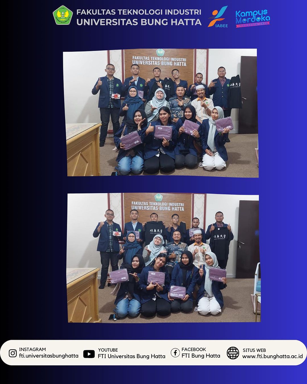 Dekan FTI Beri Apresiasi Mahasiswa Baru yang Capaian Skor Tertinggi Kuesioner PKKMB