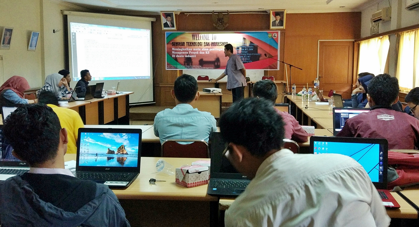 BEMM FTI Universitas Bung Hatta Adakan Workshop Mutu Manajemen Proyek dan K3