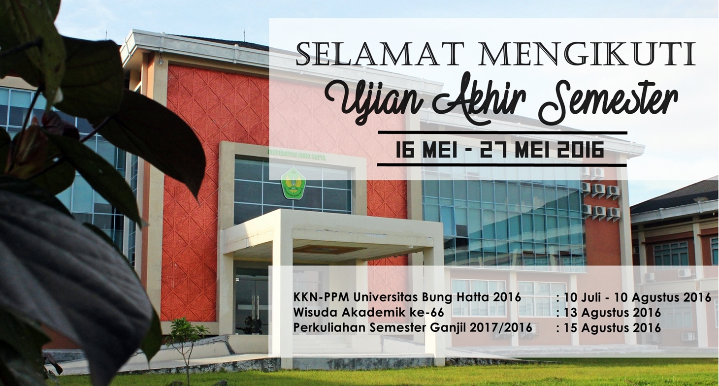 Ujian Akhir Semester Genap 2015/2016