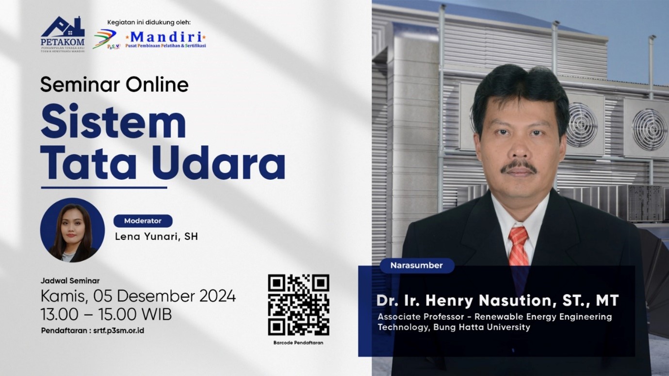 Dosen Prodi Energi Terbarukan FTI Universitas Bung Hatta Henry Nasution Presentasikan Sistem Tata Udara 4.0